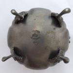 Small pewter sugar bowl with lid - Peltro Ambrosia