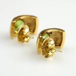 Gold Earrings - gold, olivine - 1995