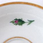 Meissen antique saucer with roses