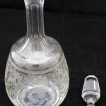 Carafe with etched decor