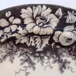 Stoneware plate with flowers - Altrohlau, Nowotny