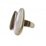 Silver Ring - pearl, silver - 1960
