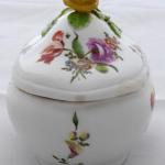 Rococo box with flowers and yellow rose