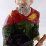 Coloured statuette of a beggar - Schwarza- Saalbah