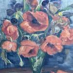 Still Life with Flowers - Helena Salichov - 1950