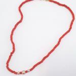 Coral Necklace - pearl, coral - 1930
