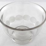 Large round bowl with cut lenses