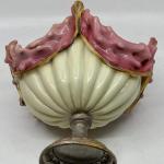 Glass Pedestal Bowl - two-layer glass, layered glass - 1880