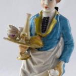 Porcelain statue of a footman - Germany