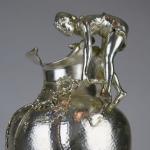 Silver-plated jug with a girl, 1920