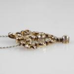 Brilliant Necklace - silver, yellow gold - 1910