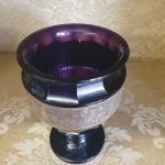 Vase - glass violet - Moser - 1930