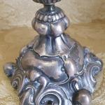 Glass Dish in Metal Mounting - lot silver - 1890