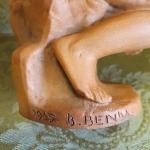 Nude Figure - burnt clay - Betislav Benda - 1935
