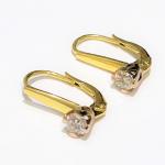 Gold Earrings with Brilliants - gold - 1995