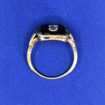 Ladies' Gold Ring - onyx, gold - 2000