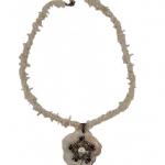 Silver Necklace - pearl, silver - 1940