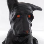 Scottish Terrier with red eyes and muzzle