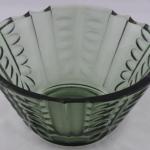 Smoked glass bowl - Art deco