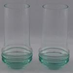 Four beryl glasses  - Moser, Bruno Morbelli