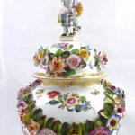 Porcelain luxury vase in Meissen style - Worcester