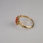Bracelet - gold, coral - 1870