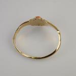 Bracelet - gold, coral - 1870