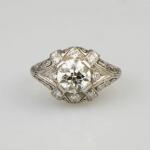 Platinum Ring - platinum, diamond - 1935