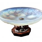 Glass Bowl - opal glass - 1930