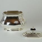 Metal Dishes - wood, silver - 1935