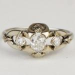 Ring - white gold, diamond - 1960
