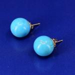 Earings with turquoise