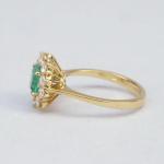 Ladies' Gold Ring - yellow gold, diamond - 1990