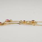 Art Nouveau Necklace - yellow gold, sapphire - 1921