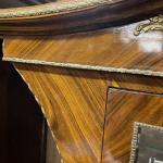 Display Cabinet - walnut veneer, brass - 1970