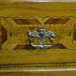 Chest of drawers - brass, solid walnut wood - 1800