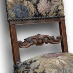 Four Chairs - solid walnut wood - 1870