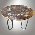 Round Table - chrome, veneered plywood - 1930
