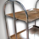 Serving Trolley - chrome, formica - 1960