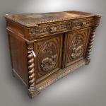 Chest of drawers - solid walnut wood - 1870