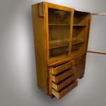 American Bookcase - brass, walnut wood - 1930