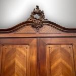 Wardrobe - solid wood, walnut veneer - 1880