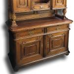Cupboard - veneer, solid walnut wood - 1880