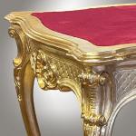 Coffee Table - solid wood, velvet - 1870