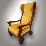 Pair of Armchairs - ash wood, solid walnut wood - 1830