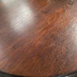 Round Table - solid oak, walnut veneer - 1920