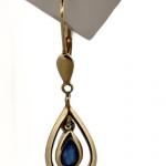 Gold Earrings - gold, diamond - 1950