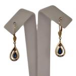 Gold Earrings - gold, diamond - 1950