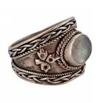 Silver Ring - silver, moon stone - 1940