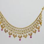 Gold Necklace - yellow gold, ruby - 1890
